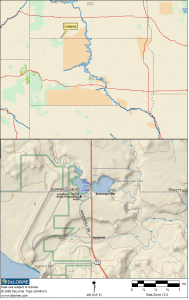 Lemmon South Dakota RV Camping Location Map